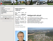 Tablet Screenshot of heiligenroth.de